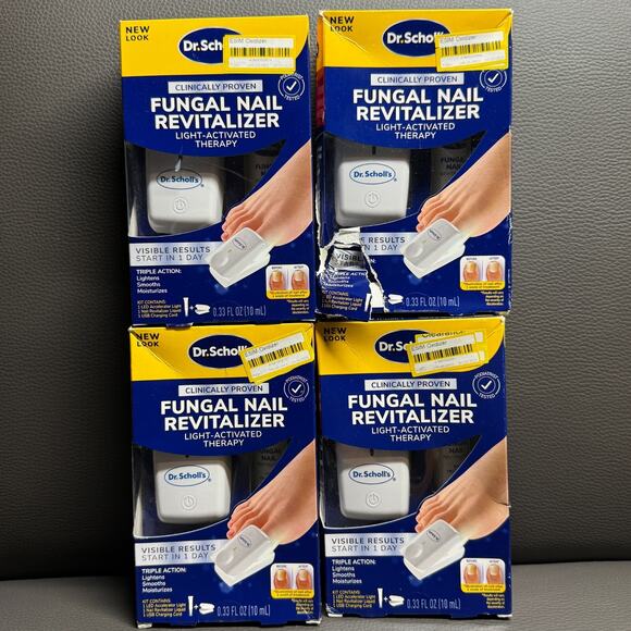 4 Dr. Scholl's FUNGAL NAIL REVITALIZER Clinically Proven LIGHT-ACTIVATED THERAPY